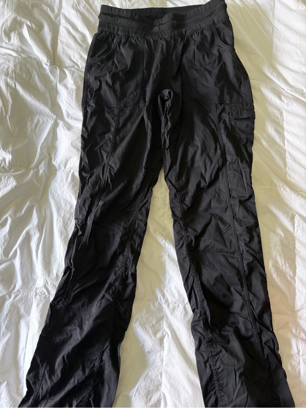 The North Face Black Women's Cargo Pants with Elastic Waist (grey and black $20)